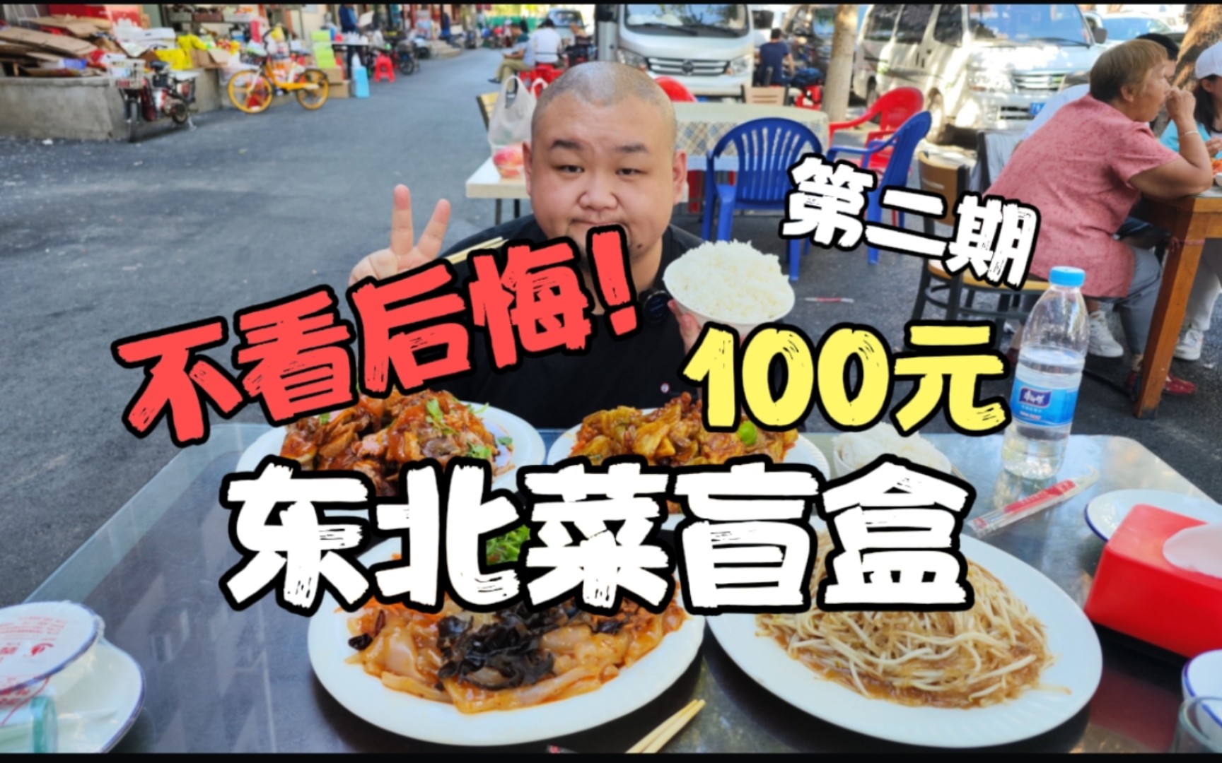 东北菜管性价比无敌,在沈阳100元饭店开盲盒,五个大汉都吃不完哔哩哔哩bilibili