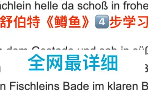 Descargar video: 【舒伯特鳟鱼】德语慢读+朗读+up演唱