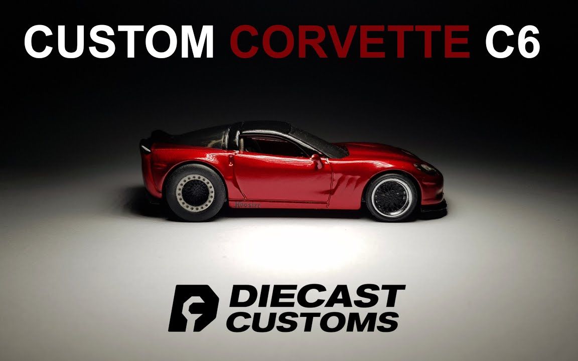 【DIECAST】改装风火轮 Hot Wheels 雪佛兰科尔维特C6 Corvette哔哩哔哩bilibili