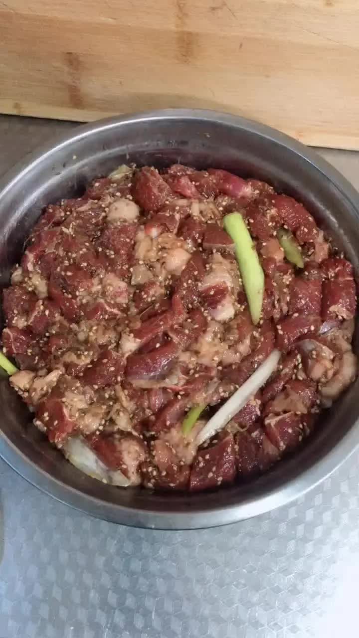 自制腌制羊肉已完成!