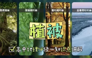 Video herunterladen: 高中地理必修一课程讲解：植被，第2课时包括森林、草原与荒漠。