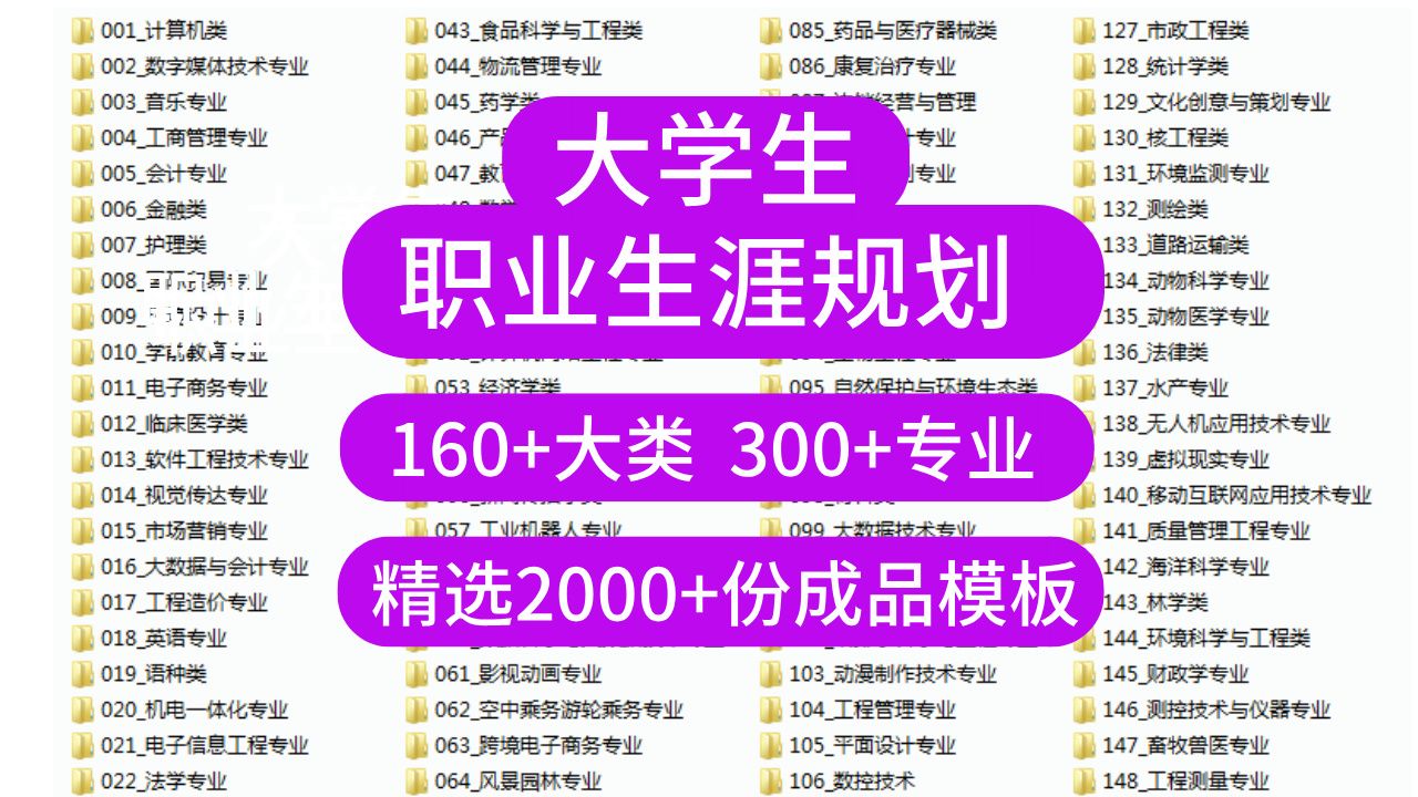 【免费分享】大学生职业生涯规划书成长就业赛道大赛word模板ppt成品,直接套用哔哩哔哩bilibili