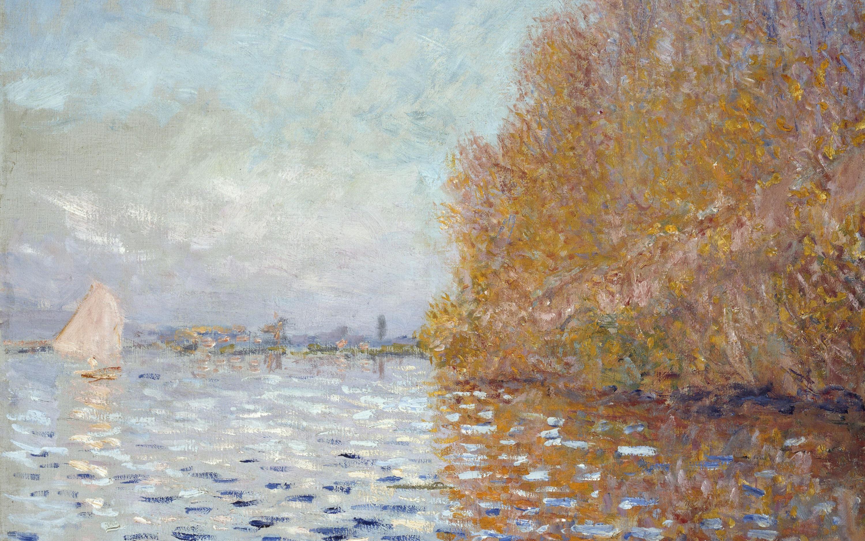 【莫奈|丙烯画教学】:"阿让伊特盆地塞纳河上的帆船"_哔哩哔哩 (゜-゜