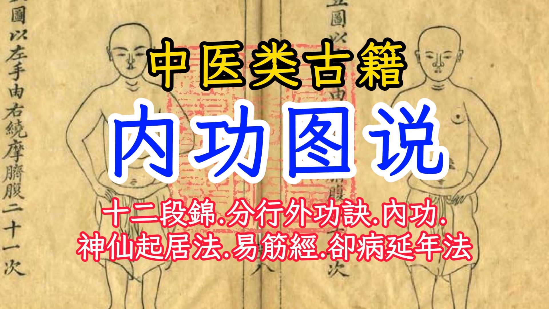 古籍《内功图说》又名《卫生要术》气功养生著作44双面PDF电子版手抄本哔哩哔哩bilibili