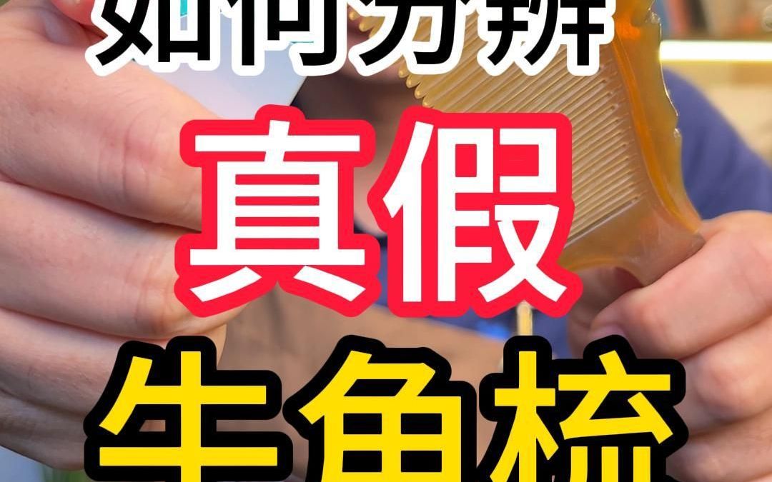 鉴别牛角梳一招搞定!哔哩哔哩bilibili