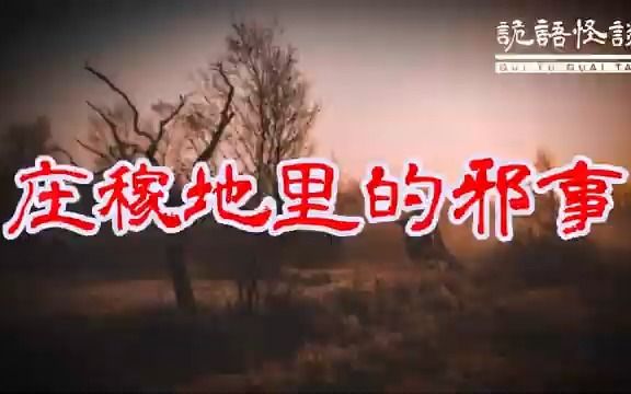 庄稼地里的邪事丨奇闻异事丨民间故事丨恐怖故事丨鬼怪故事丨灵异事件丨哔哩哔哩bilibili