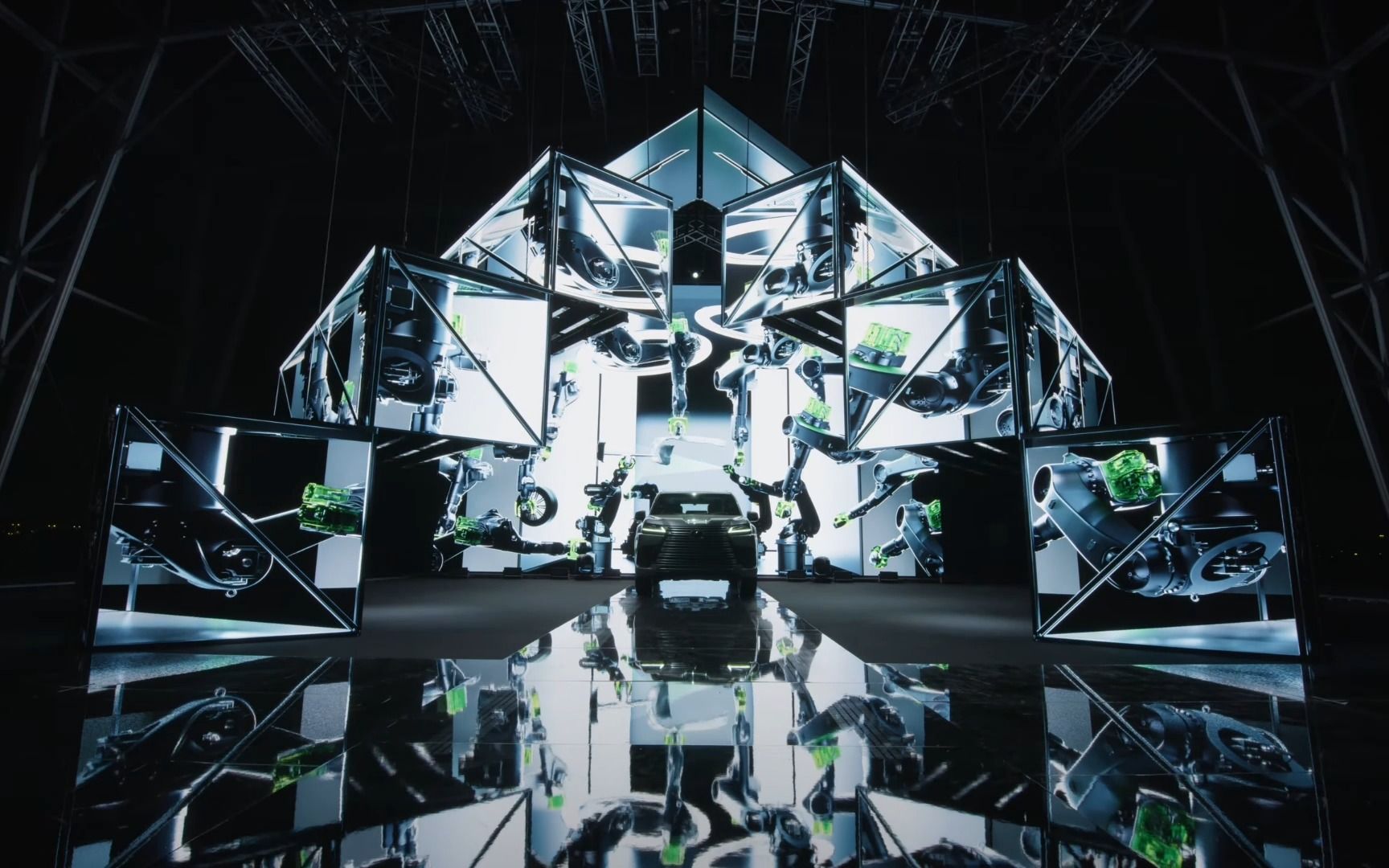 沉浸式汽车发布会运用led屏幕设计多面空间打造不一样的沉浸式发布会