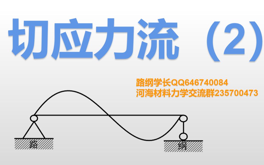 切应力流(剪力流)画法-河海大学813材料力学必考题