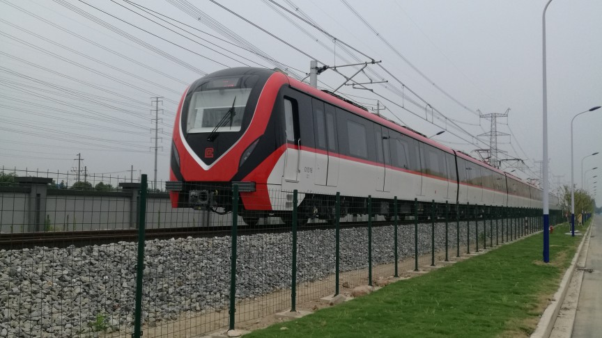 【无限咕咕咕】在百丈车辆段试车的常州地铁列车"小红梦"