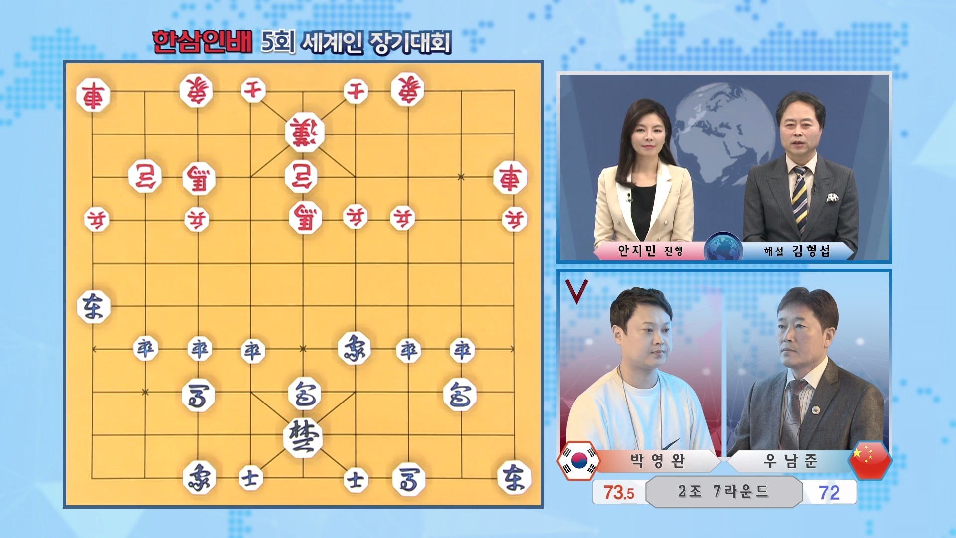 第五届韩国象棋世界杯朴英焕VS禹南俊桌游棋牌热门视频