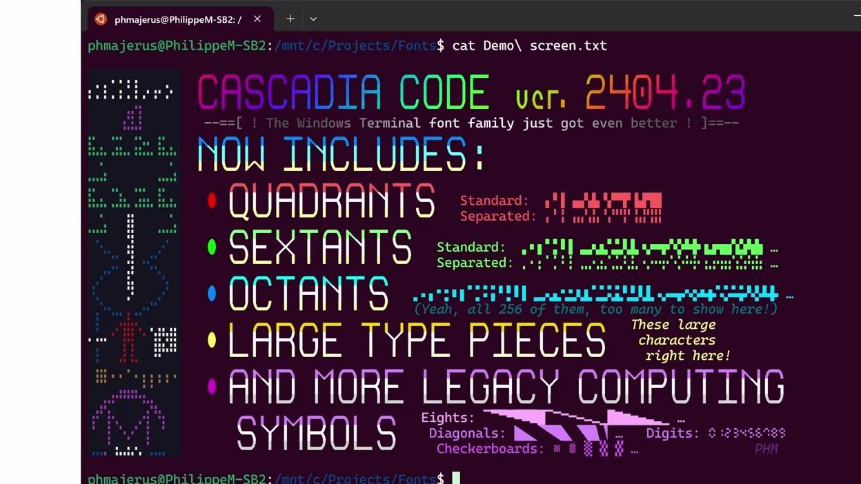 微软更新Cascadia Code: 面向开发人员的开源字体哔哩哔哩bilibili