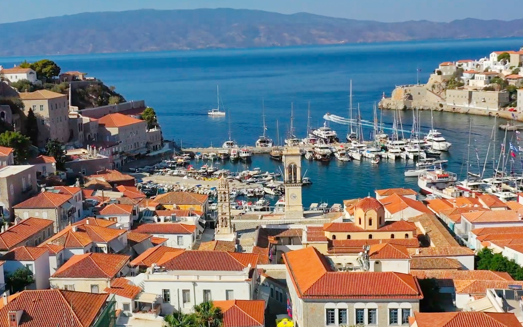 伊兹拉岛是希腊的岛屿位于爱琴海