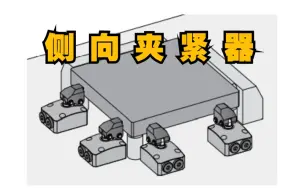 下载视频: 侧向夹紧器，从工件侧面强力夹紧，工件上部零干涉 | 日本考世美