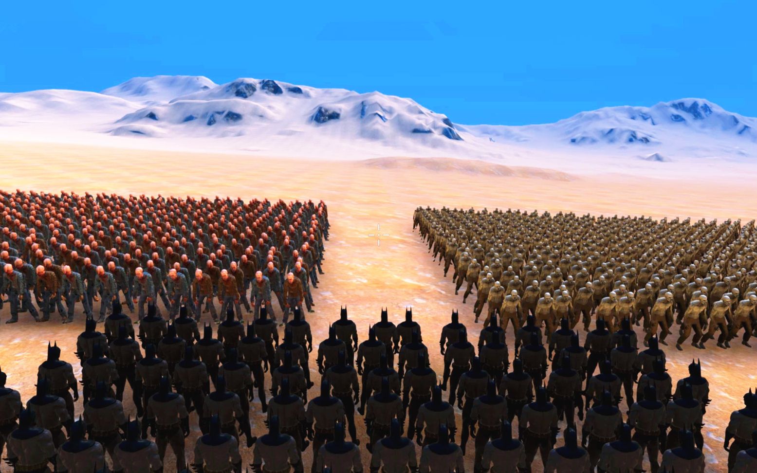 史诗战争模拟器:100蝙蝠侠迎战2000混合丧尸,结局满意?