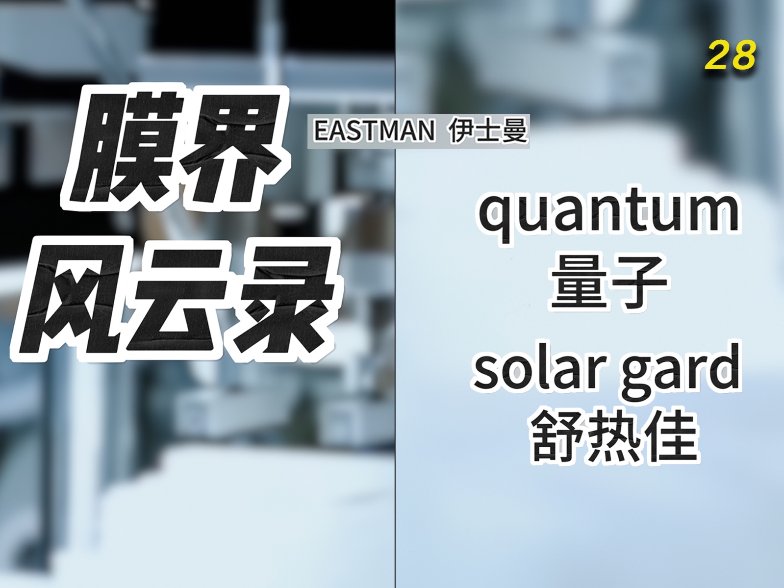 世界500强!诞生于美国!磁控溅射窗膜的先驱!法国窗膜品牌《膜界风云录圣戈班量子、舒热佳》哔哩哔哩bilibili