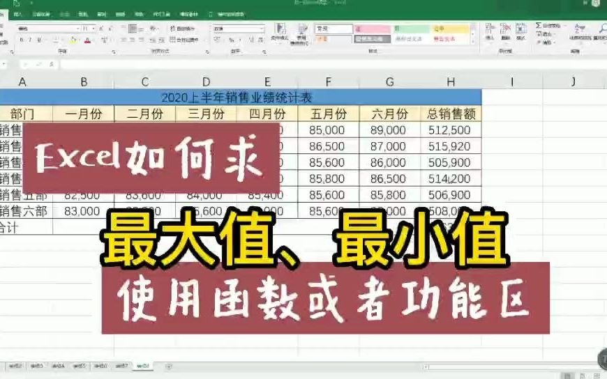 Excel如何使用函数找出最大值和最小值哔哩哔哩bilibili