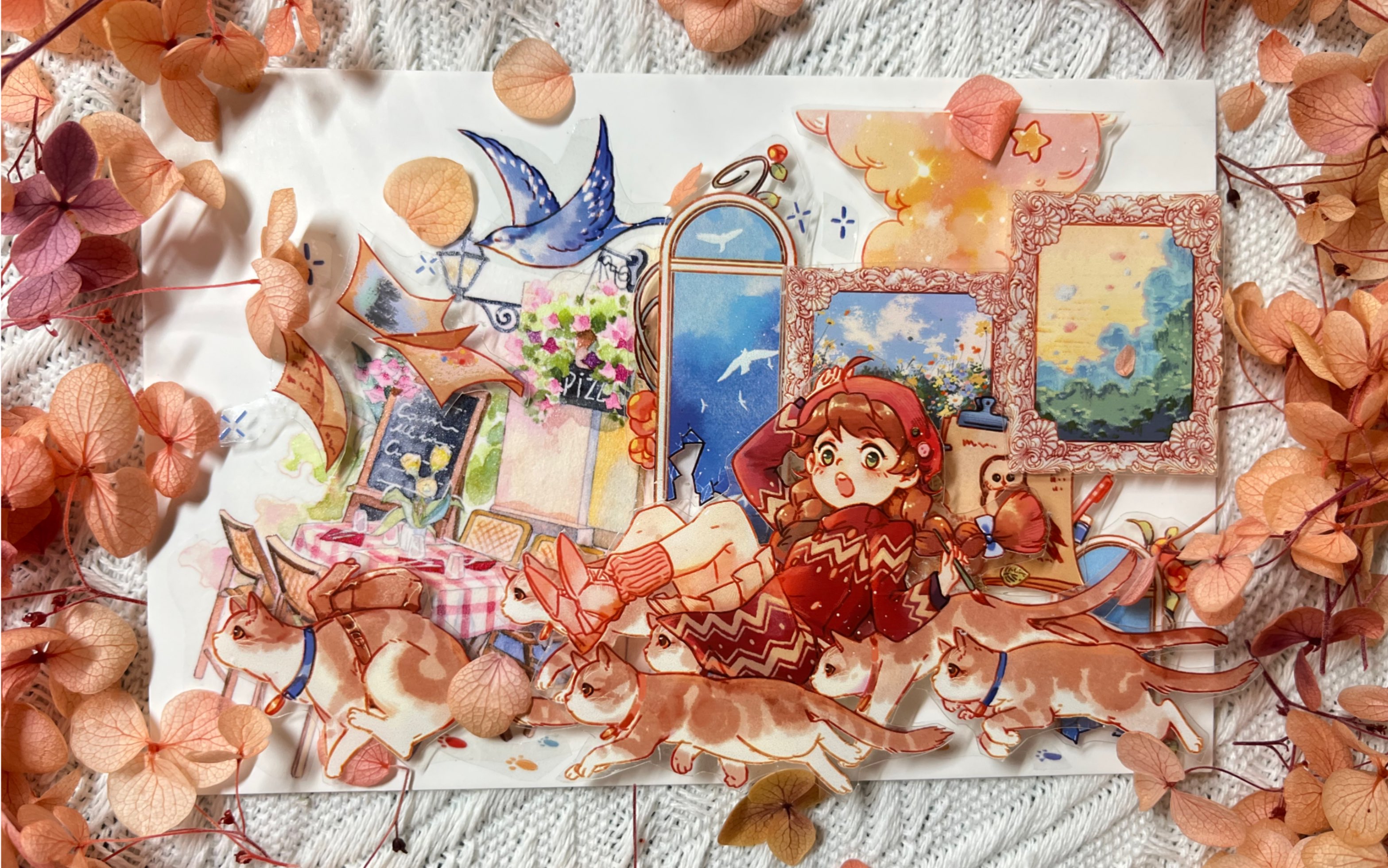 立体卡拼贴|猫猫大队