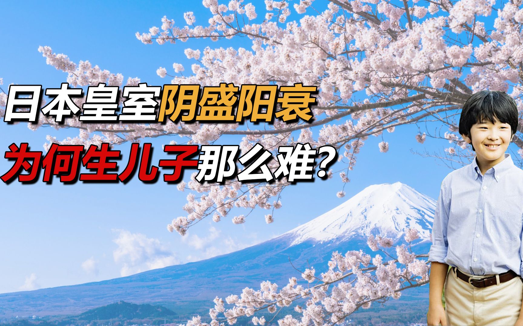 日本皇室阴盛阳衰,仅剩5位男性成员,为何生儿子那么难?哔哩哔哩bilibili