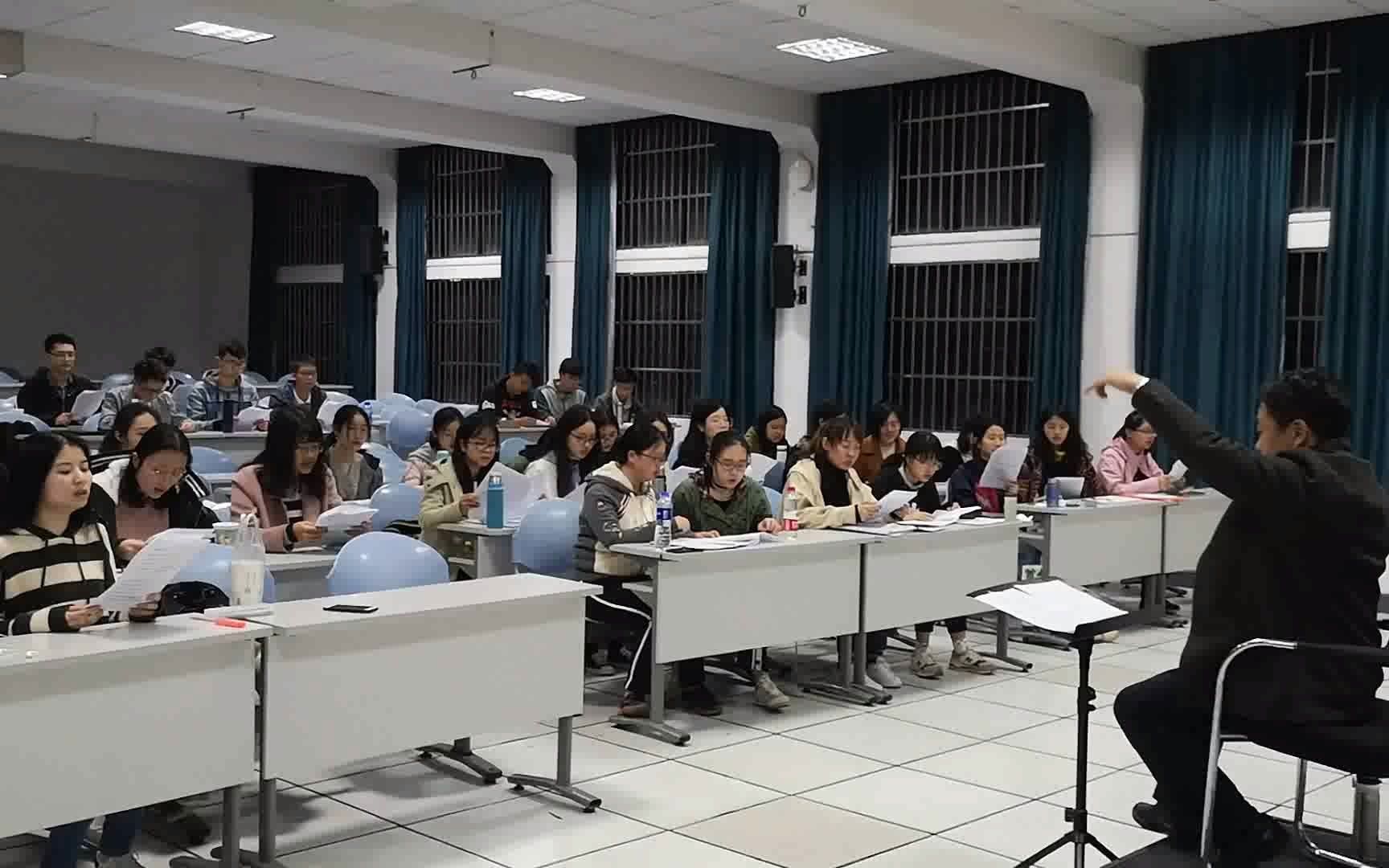 [图]湖南大学合唱团2019.3.17 《大鱼》练习