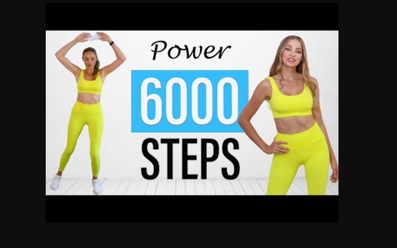 [图][yanafit] 6000步 室内燃脂走 速度略快 Power Steps Walking Workout At Home