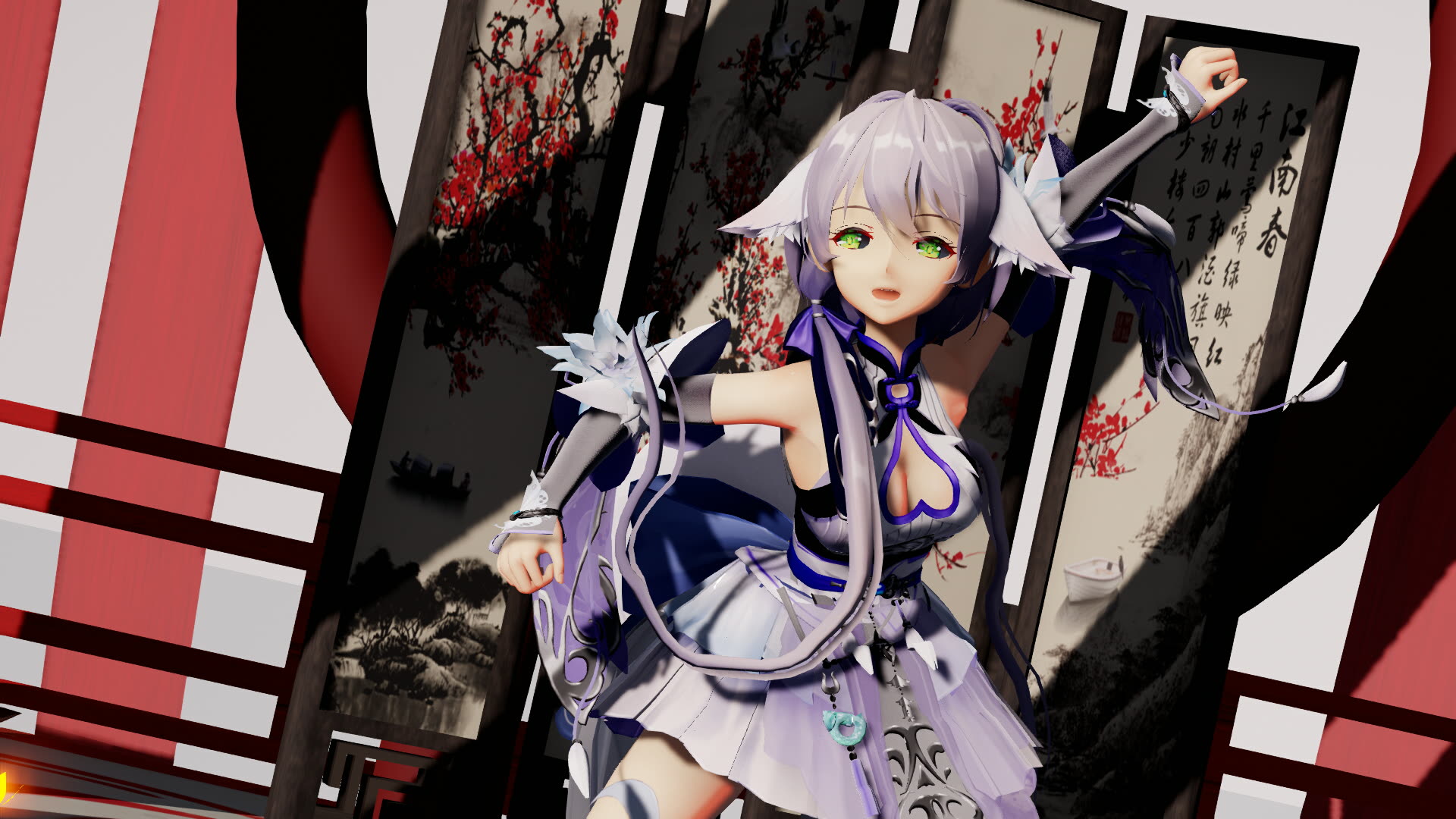 【mmd】洛天依-下山_哔哩哔哩_bilibili