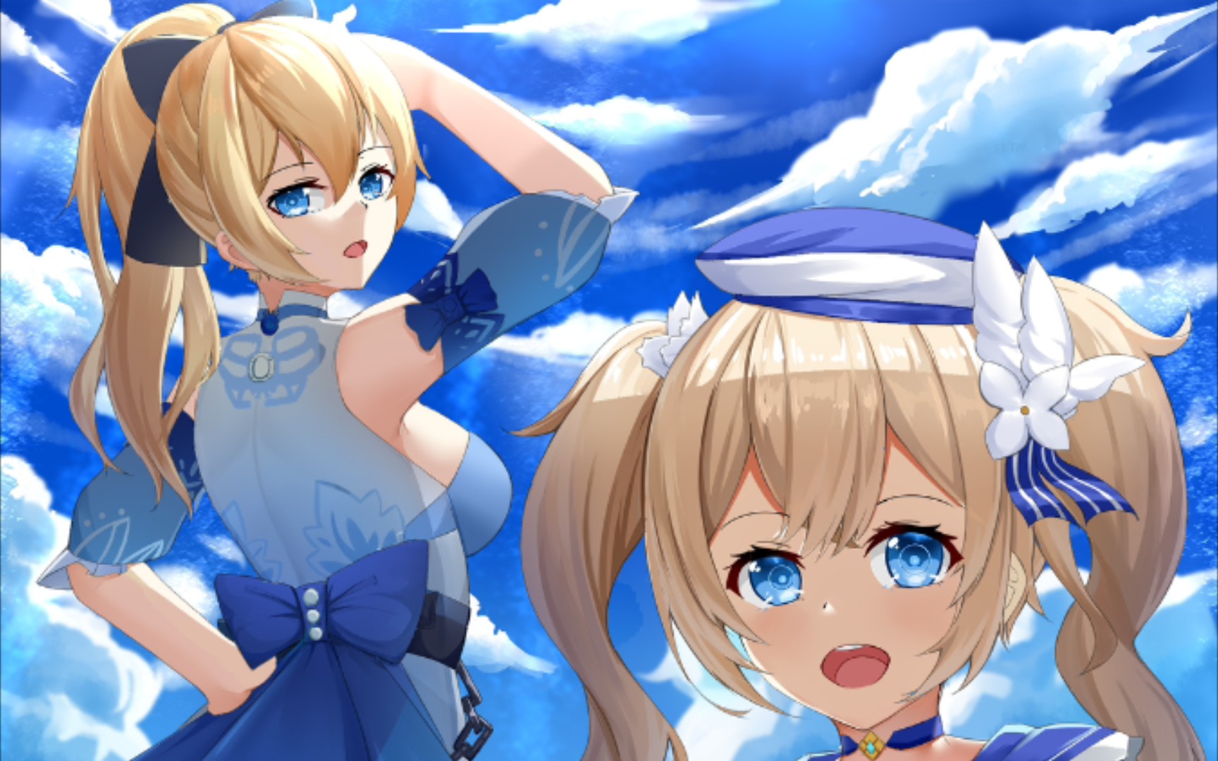 [原神/琴/芭芭拉]这夏装也太好看了吧_原神