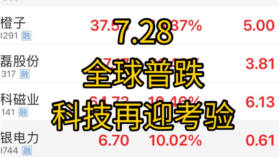 美国半导体指数再度进入技术性熊市！日韩科技再度暴跌，老登弱分歧，极端行情什么时候到头！