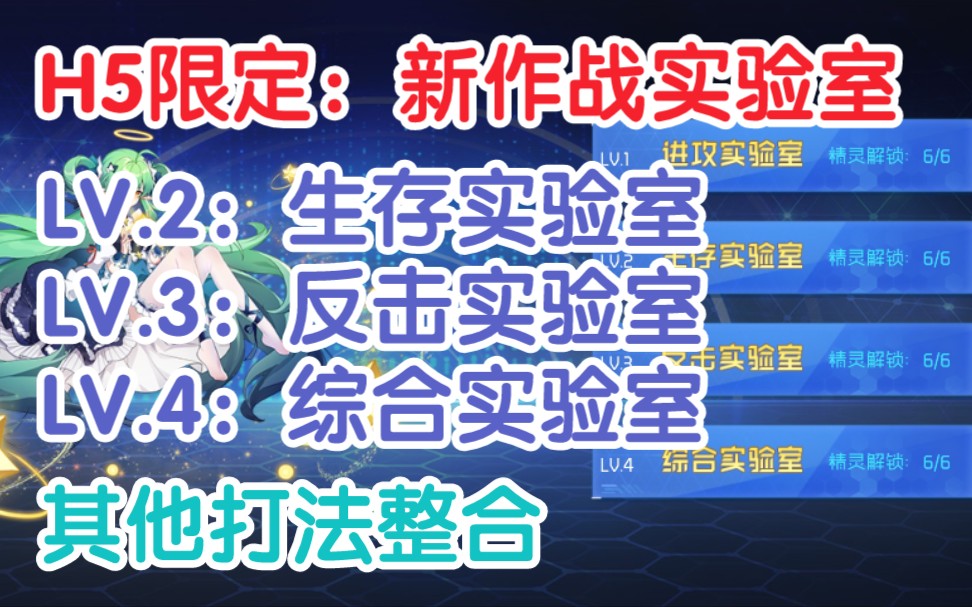 [图]【赛尔号】H5限定新版作战实验室！LV.2-LV.4生存/反击/综合实验室其他打法整合