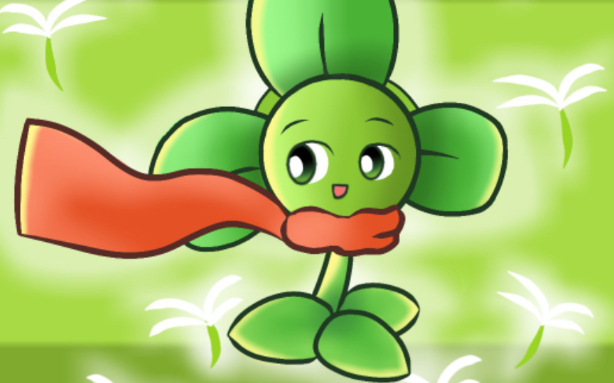 【萌-乐仔|4k】(pvz指绘#23)风之使者:三叶草_植物大战僵尸2