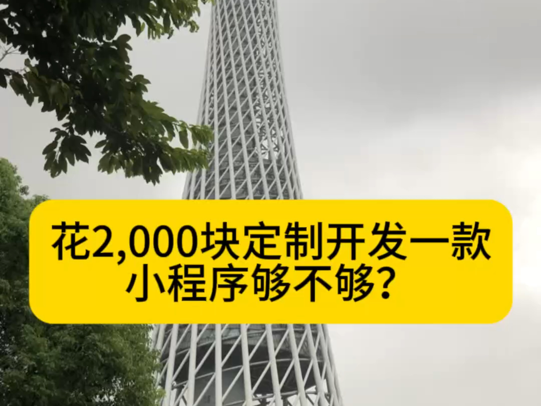 花两千块定制开发一款小程序够不够?#小程序开发#小程序开发费用哔哩哔哩bilibili