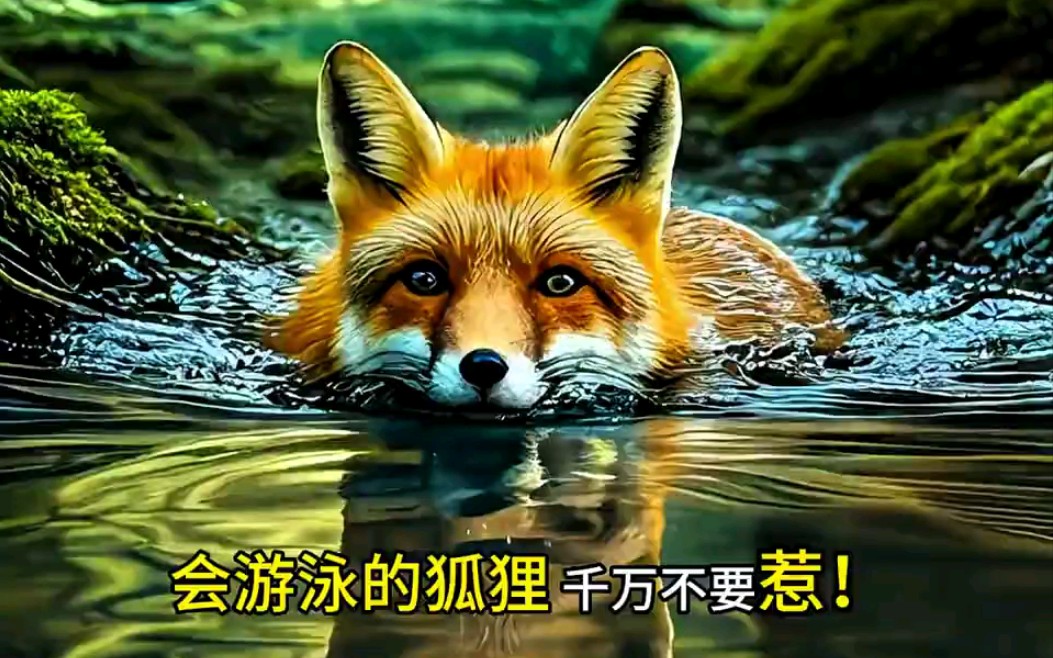 会游泳的狐狸千万不要惹