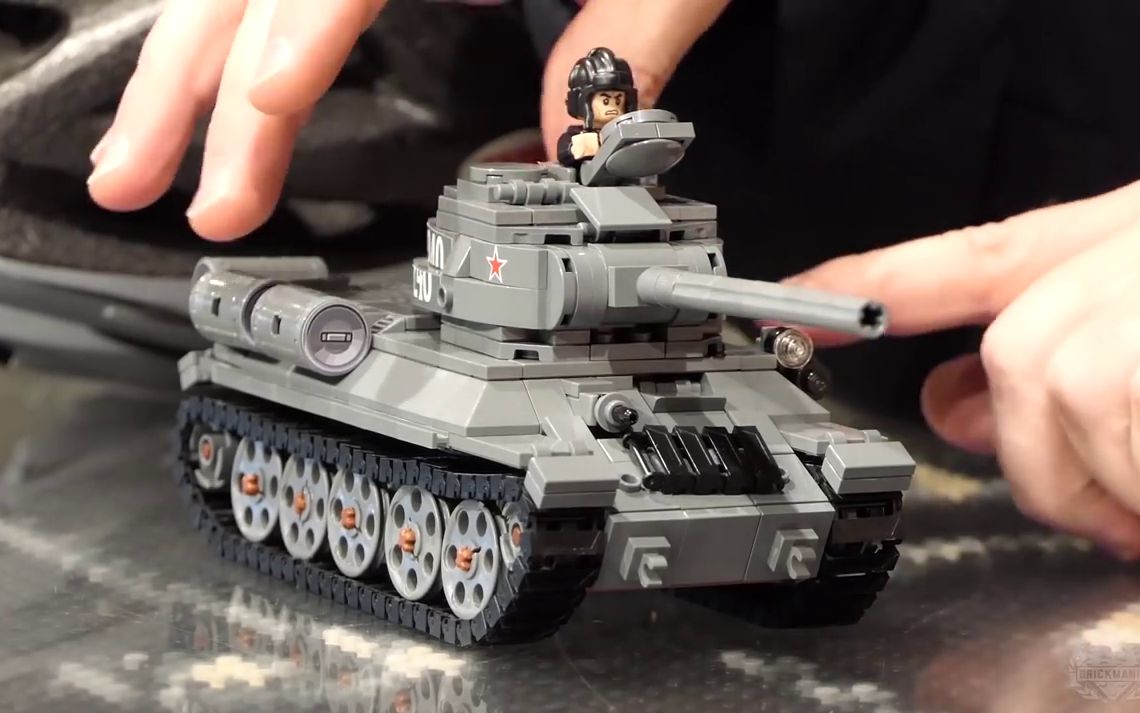 brickmania t-3485 - wwii russian medium tank - custom military