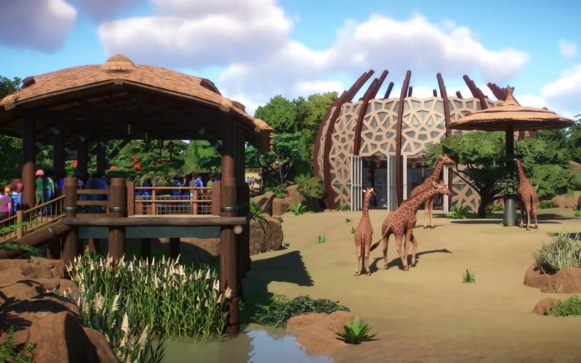 [搬运][动物园之星]长颈鹿屋速建