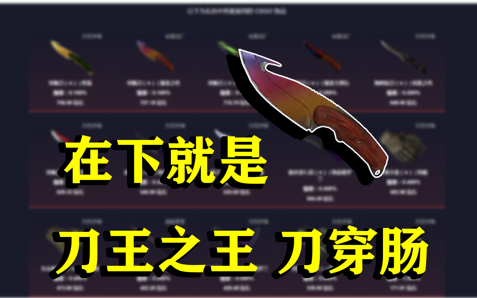 【csgo】在下就是 刀王之王 刀穿肠