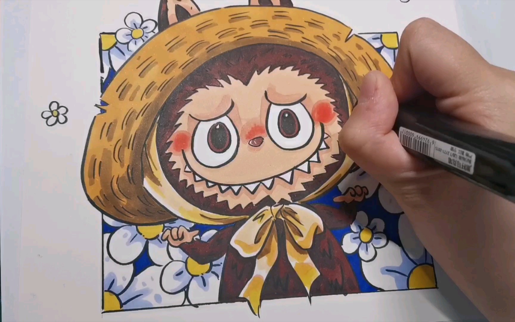 【马克笔】原创手绘|画个小雀斑|拉布布