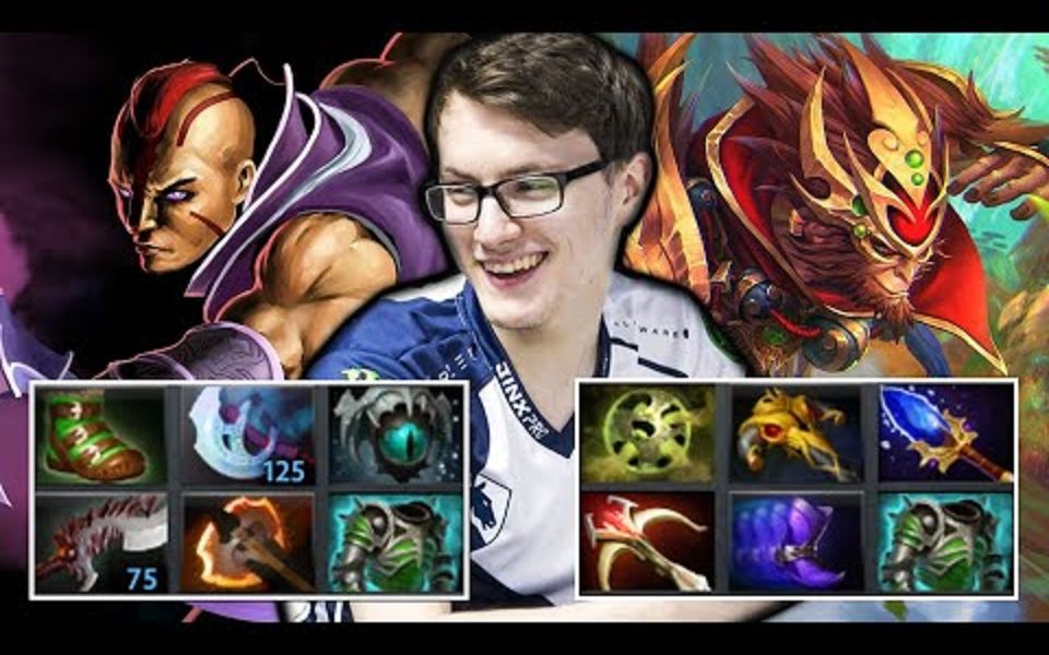 [dota2] 奇迹哥招牌敌法师对阵水晶哥的宗师大圣!