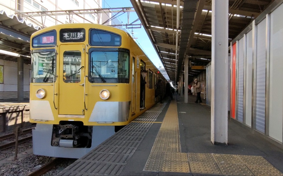 【界磁チョッパ制御】西武新宿線2000系2059f 2401f急行本川越行き 久