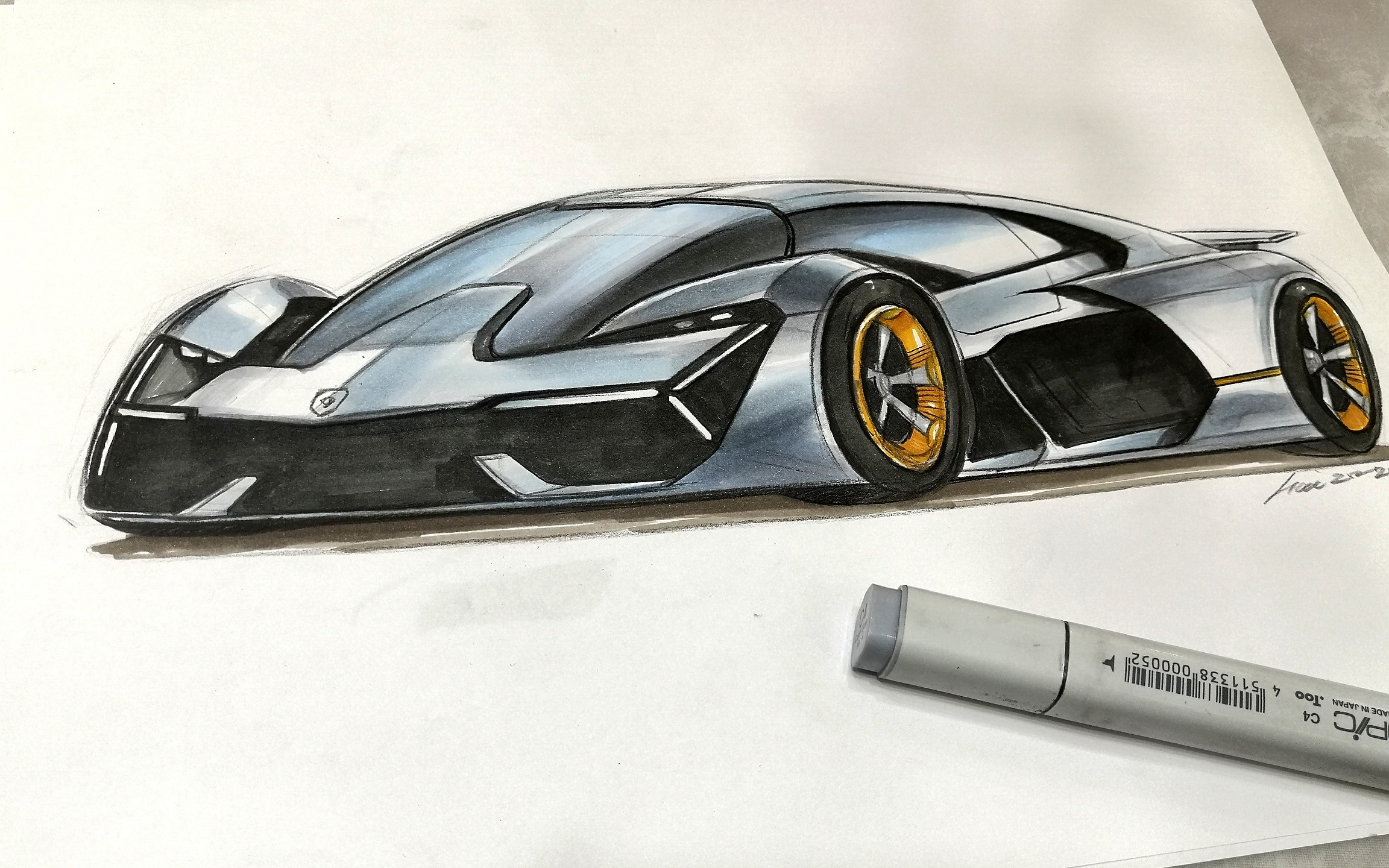 手绘史上最酷超跑