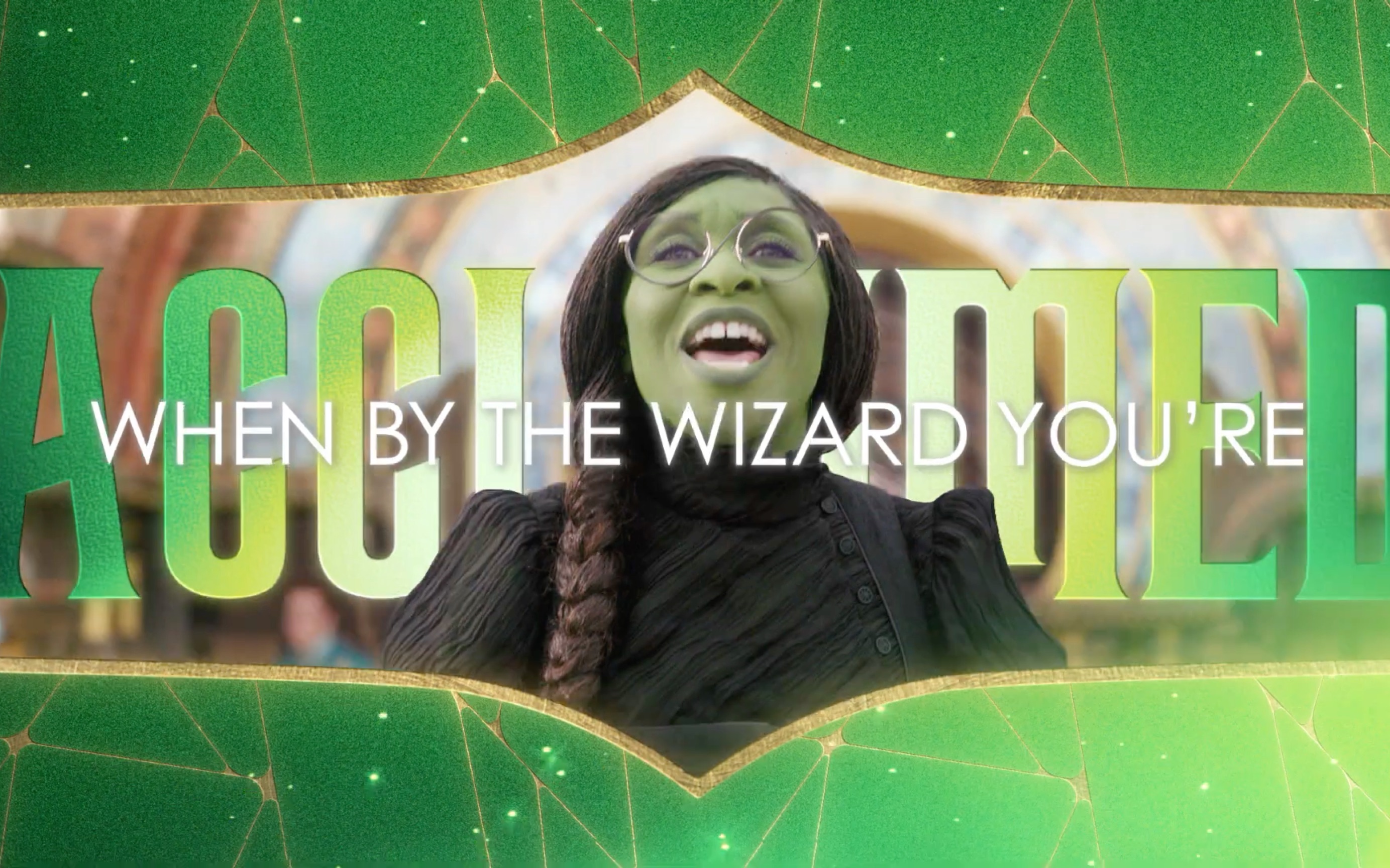 【魔法坏女巫】Cynthia Erivo  “The Wizard and I”片段(音乐剧Wicked电影版哔哩哔哩bilibili