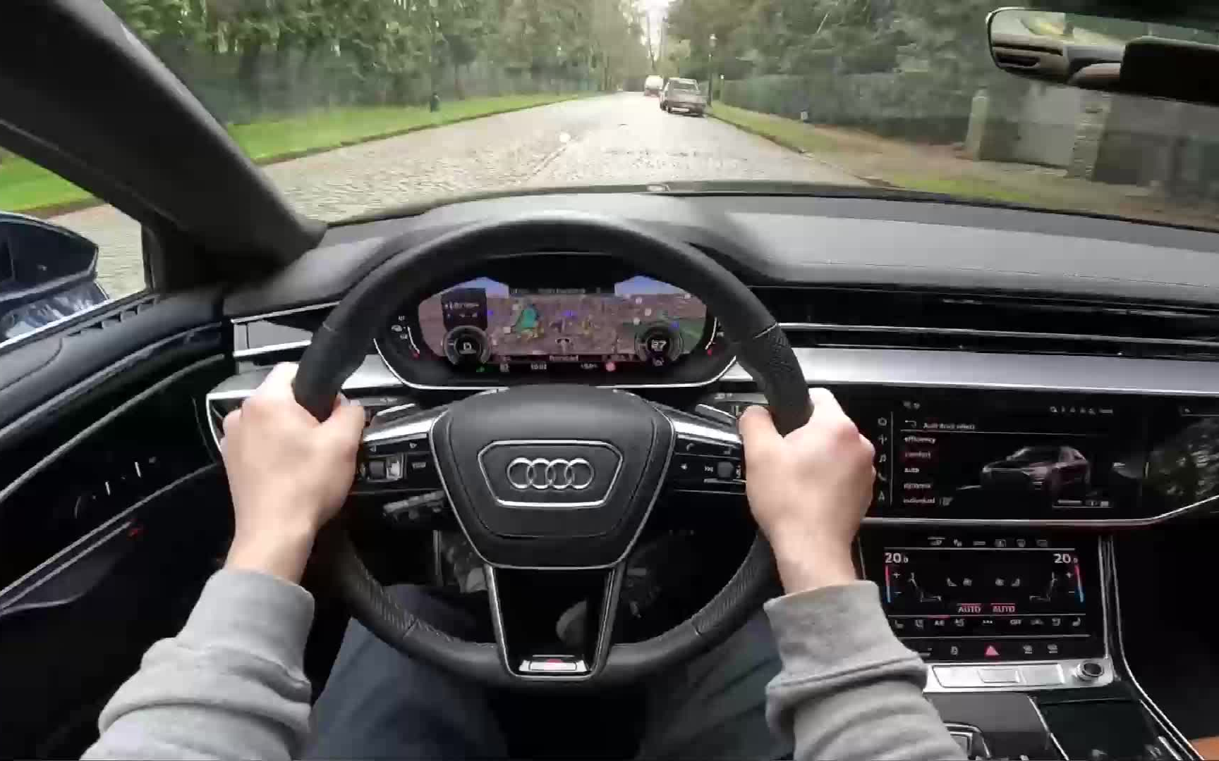 2023奥迪a8 phev 60tfsi 四轮驱动462马力 第一视角试驾