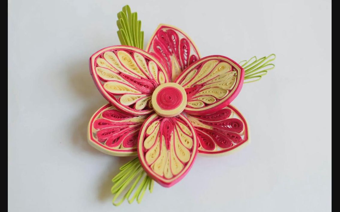 衍纸(quilling)教程 衍纸双层六瓣花型