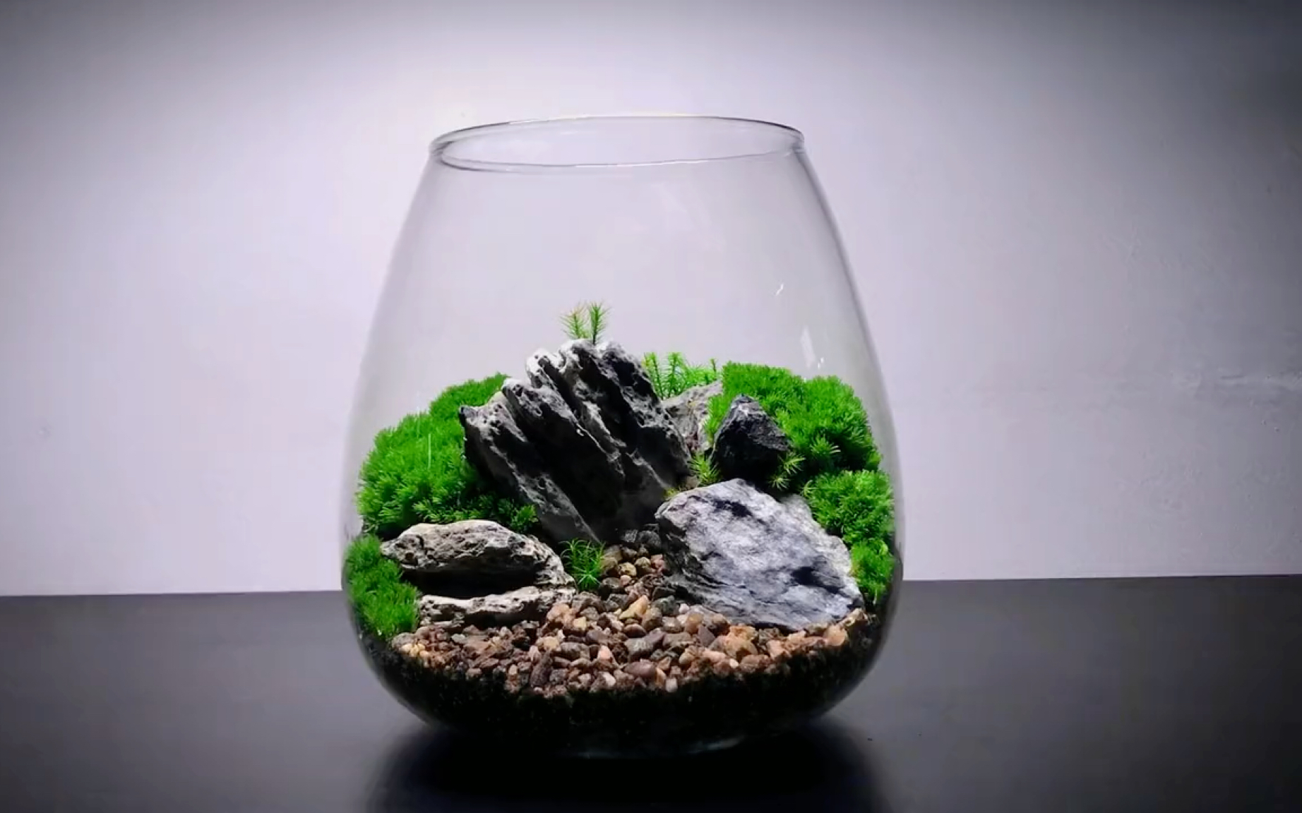 有手就行,简单耐看的青龙石桌面微景观制作教程