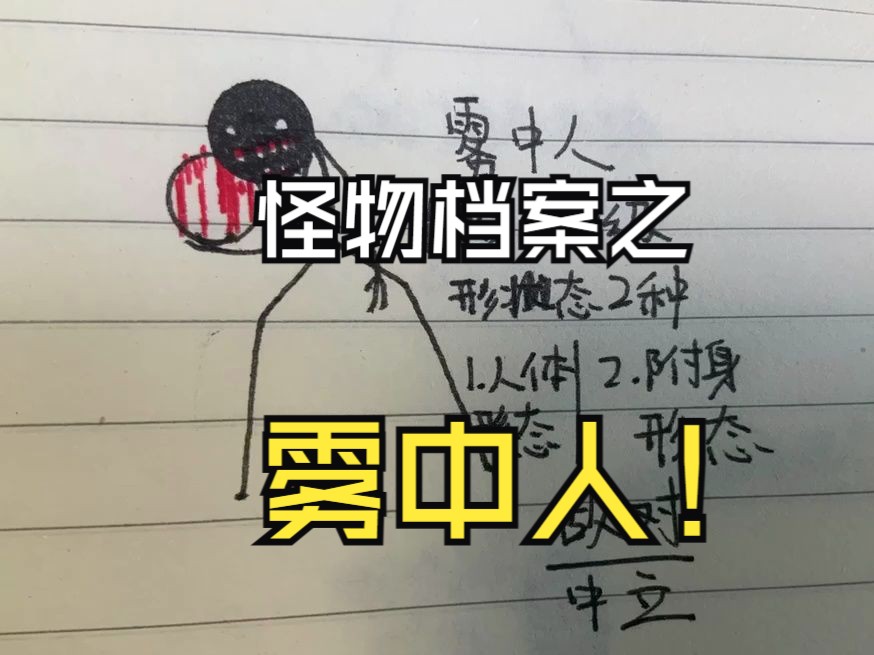 怪物档案之雾中人!