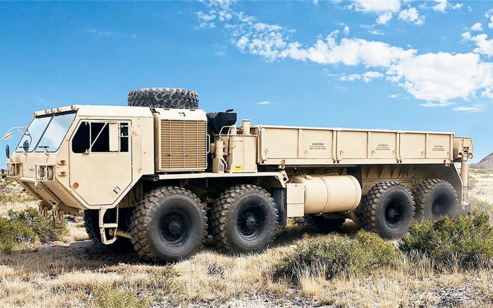 你见过10x10的重型增程越野卡车吗?来看看hemtt的m977系列卡车