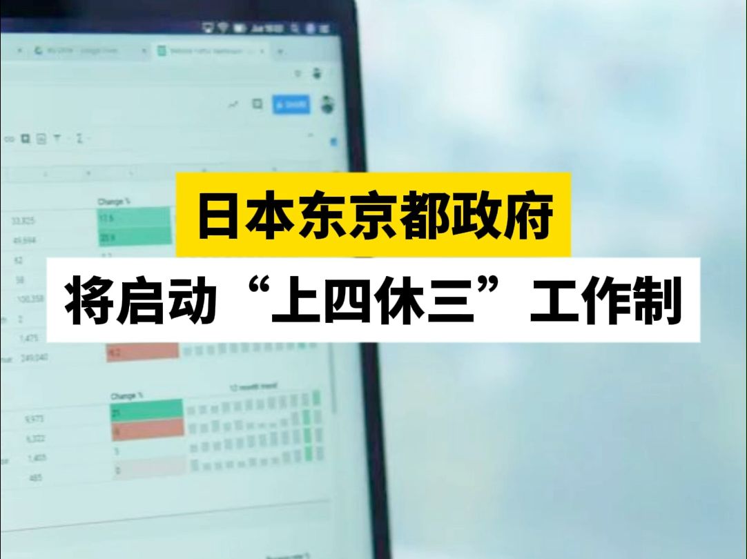 日本东京都政府将启动“上四休三”工作制哔哩哔哩bilibili