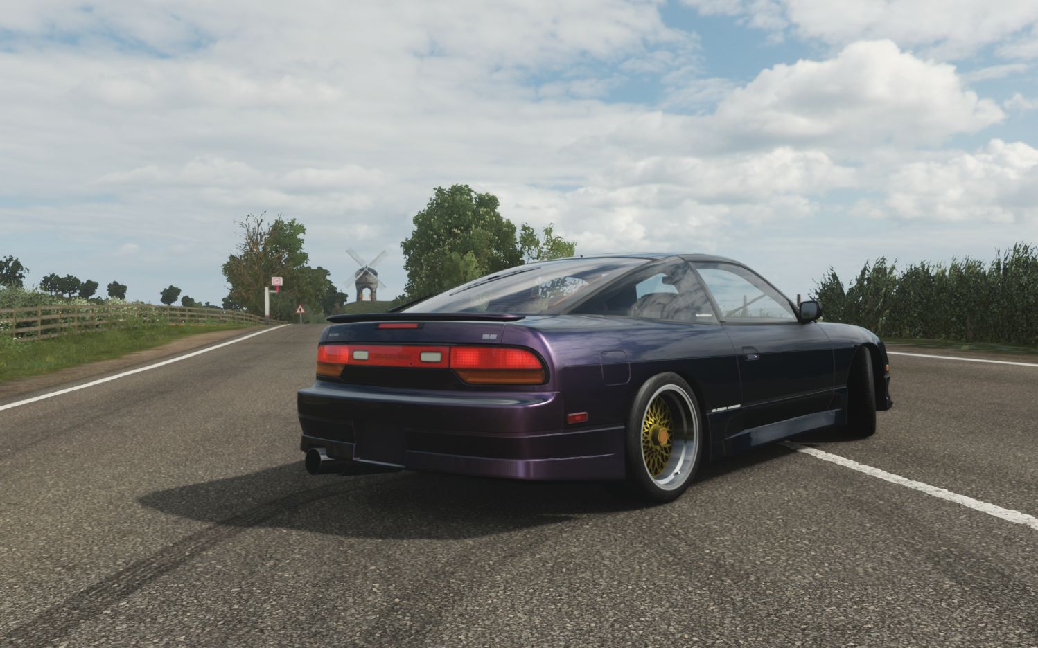 【地平线4】(第一人称)日产240sx (s13)圣鲁德公园1分15圈速观光_哔哩