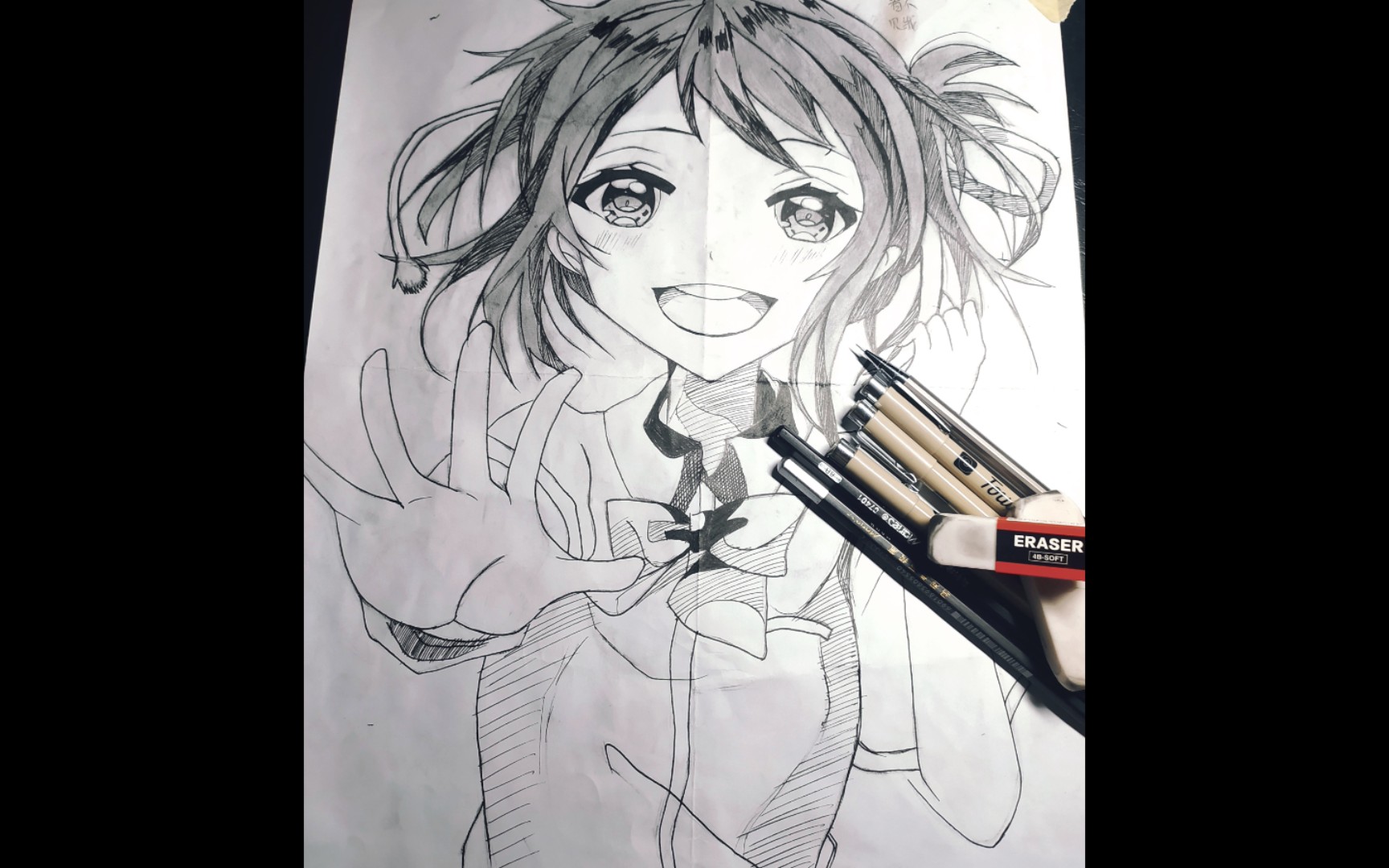 爆肝6小时宫水三叶绘画过程