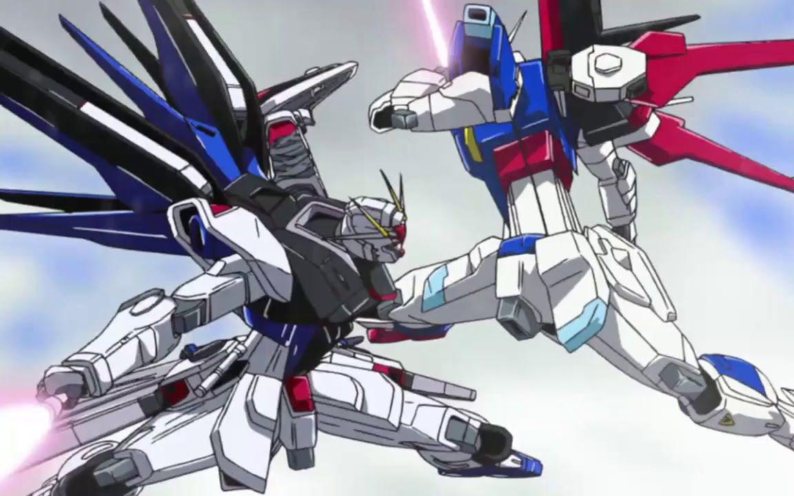 高达经典对战还原机动战士高达seed自由高达vs脉冲高达