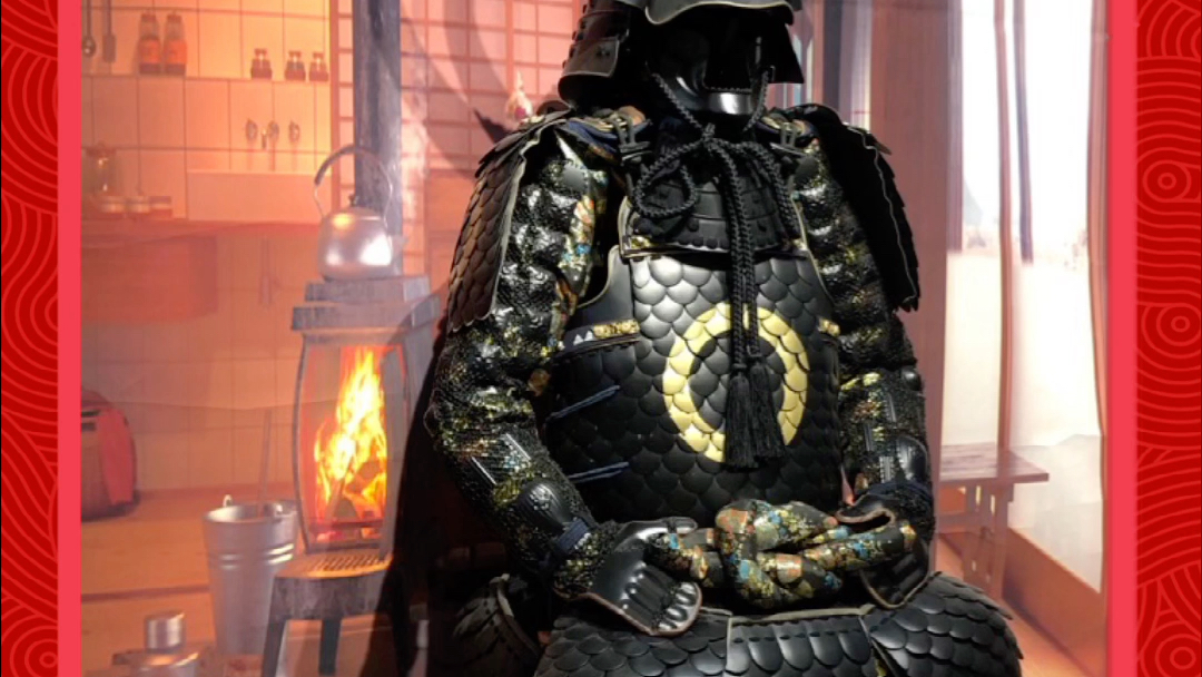 日本武士盔甲 大年初一 拜年了_哔哩哔哩_bilibili