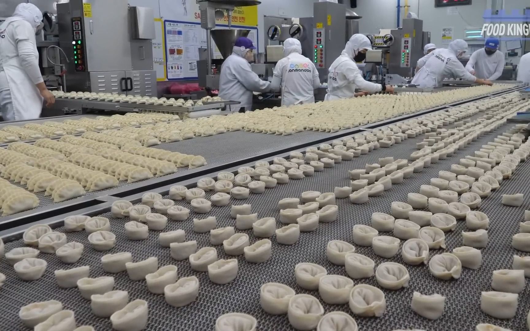 压倒! 最大量产饺子工厂